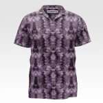 Deep Plum Purple Damask Seamless Pattern Printed Shirt
